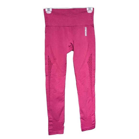 Gymshark Energy Seamless Magenta Leggings Women Size  Small - Picture 4 of 9